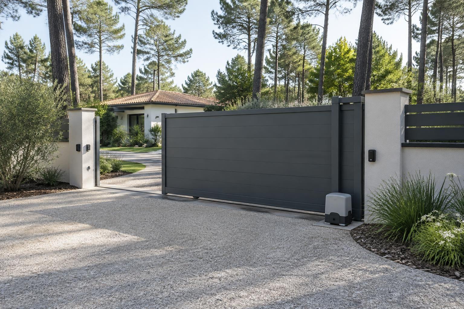 Installation dun portail motorisé les étapes à connaître - Mani Électricité découvrez les étapes essentielles pour installer un portail motorisé : choix du modèle, préparation, raccordement électrique, réglages et sécurité.